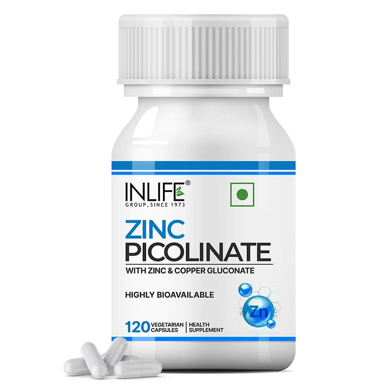 Inlife Zinc Picolinate & Gluconate with Copper Gluconate Veg. Capsules