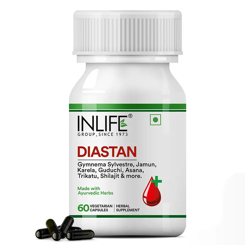 Inlife Diastan Capsules Herbal Ayurvedic Supplement | 60 Capsules