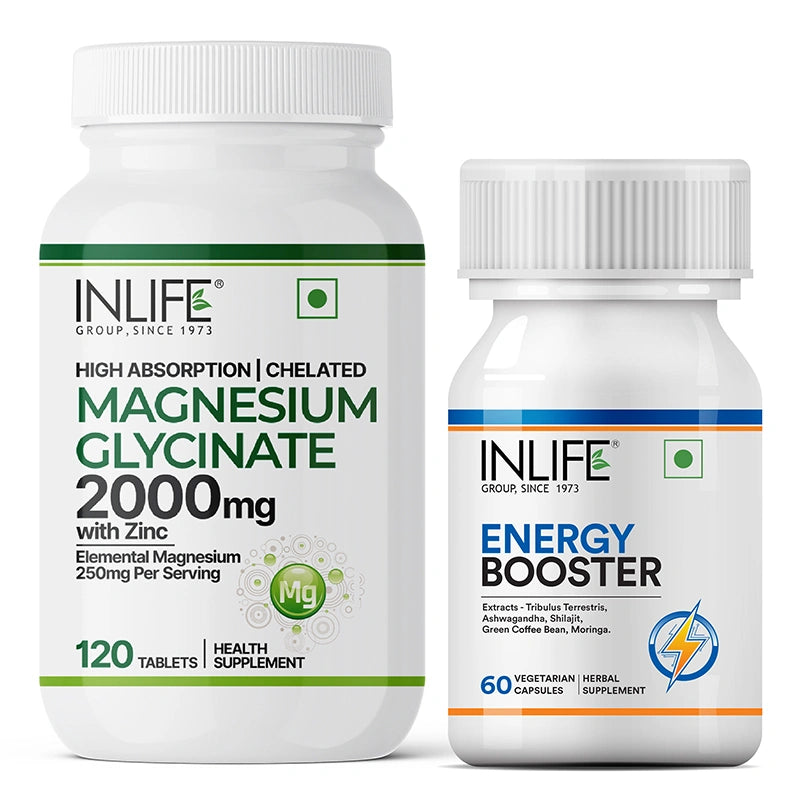 Magnesium Glycinate with Energy Booster Strength Combo