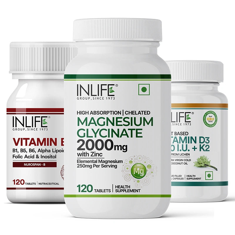 D3 K2 + Vitamin B12 + Magnesium Essential Wellness Trio