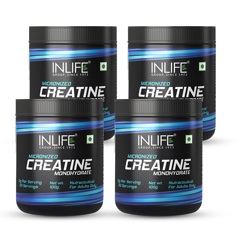 Inlife Micronized Creatine Monohydrate Supplement | 100gms