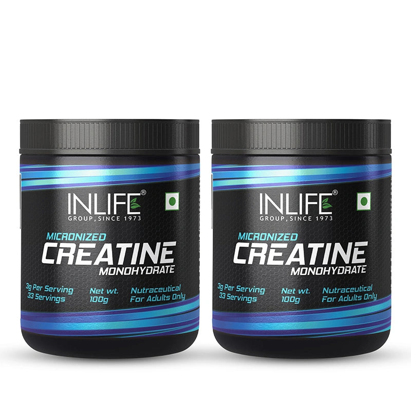 Inlife Micronized Creatine Monohydrate Supplement | 100gms