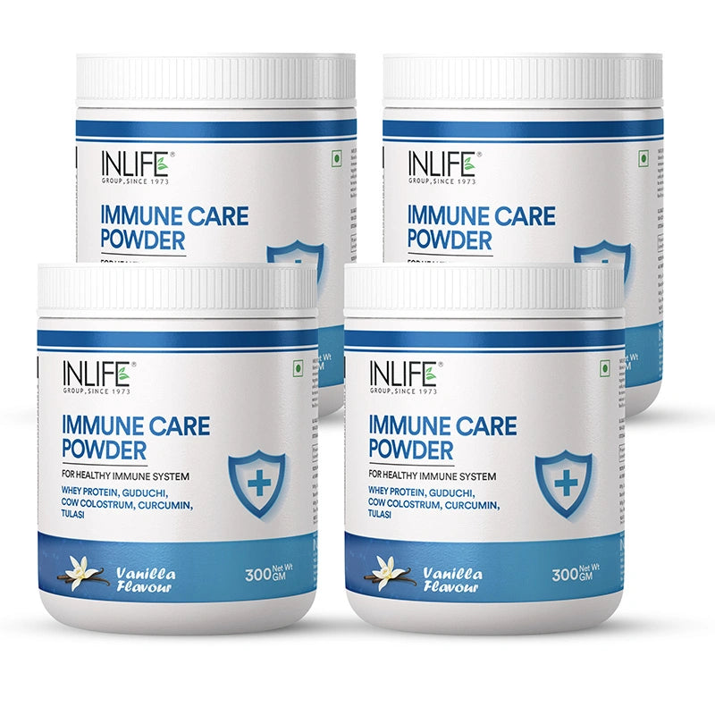 Inlife Immune Care Powder with Whey Protein | 300g (Vanilla)