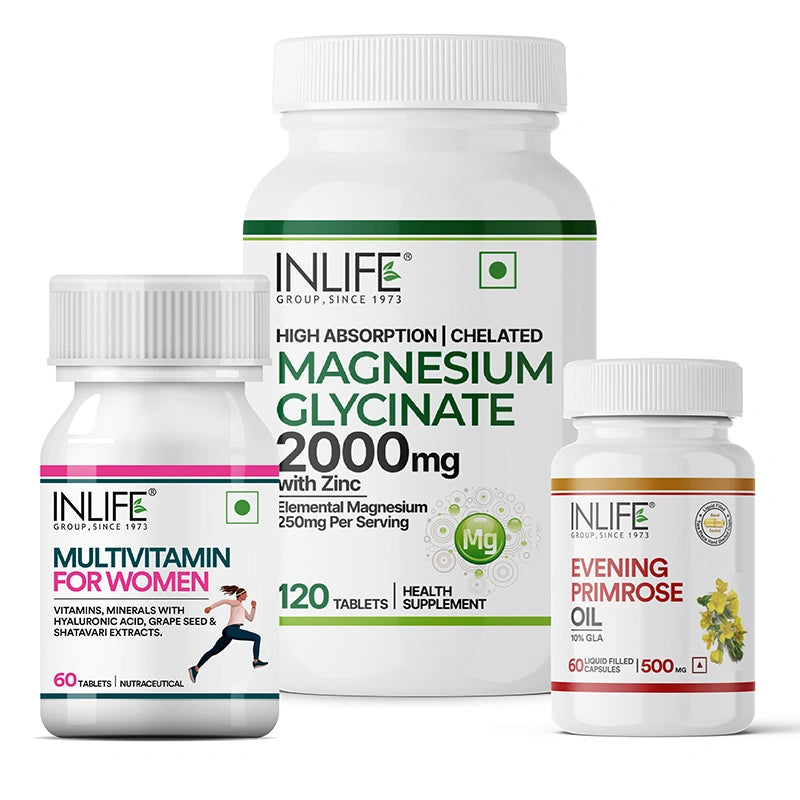 The Self-Care Sister Combo, Evening Primrose + Multivitamin + Magnesium