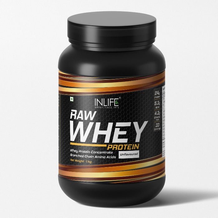 INLIFE 100% Raw Whey Protein Concentrate Powder (Unflavoured) - Inlife Pharma Private Limited