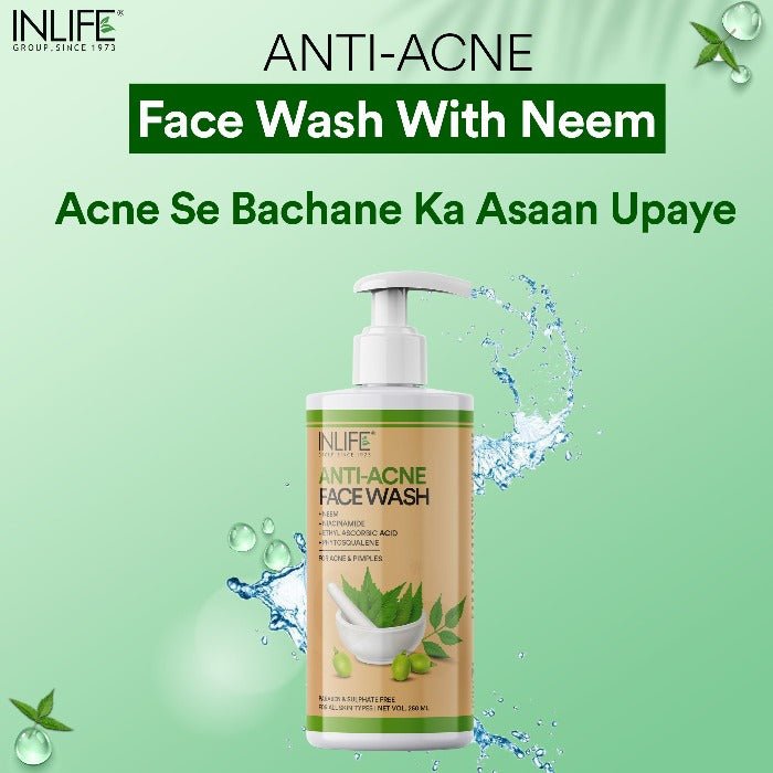 INLIFE Anti-Acne Face Wash with Neem, 250ml - Inlife Pharma Private Limited