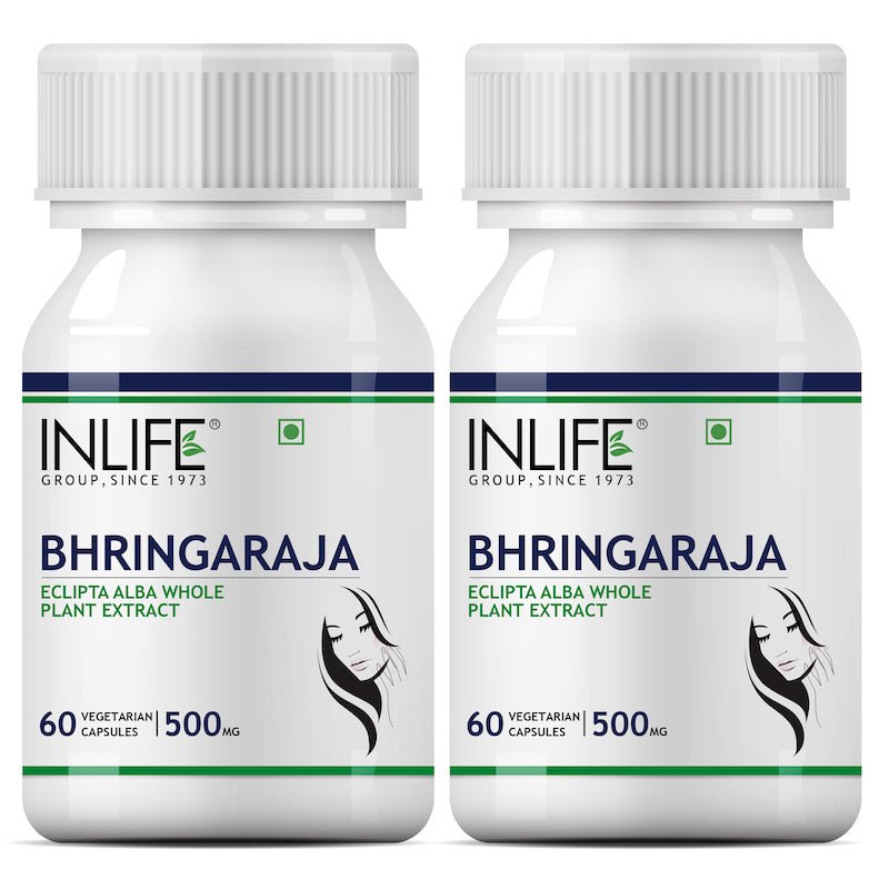 INLIFE Bhringraja Extract Supplement, 500mg- 60 Vegetarian Capsules - Inlife Pharma Private Limited