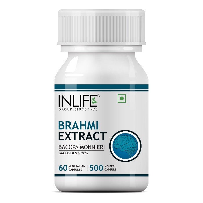 INLIFE Brahmi Extract (Bacosides&gt;20%) Supplement - 60 Vegetarian Capsules - Inlife Pharma Private Limited