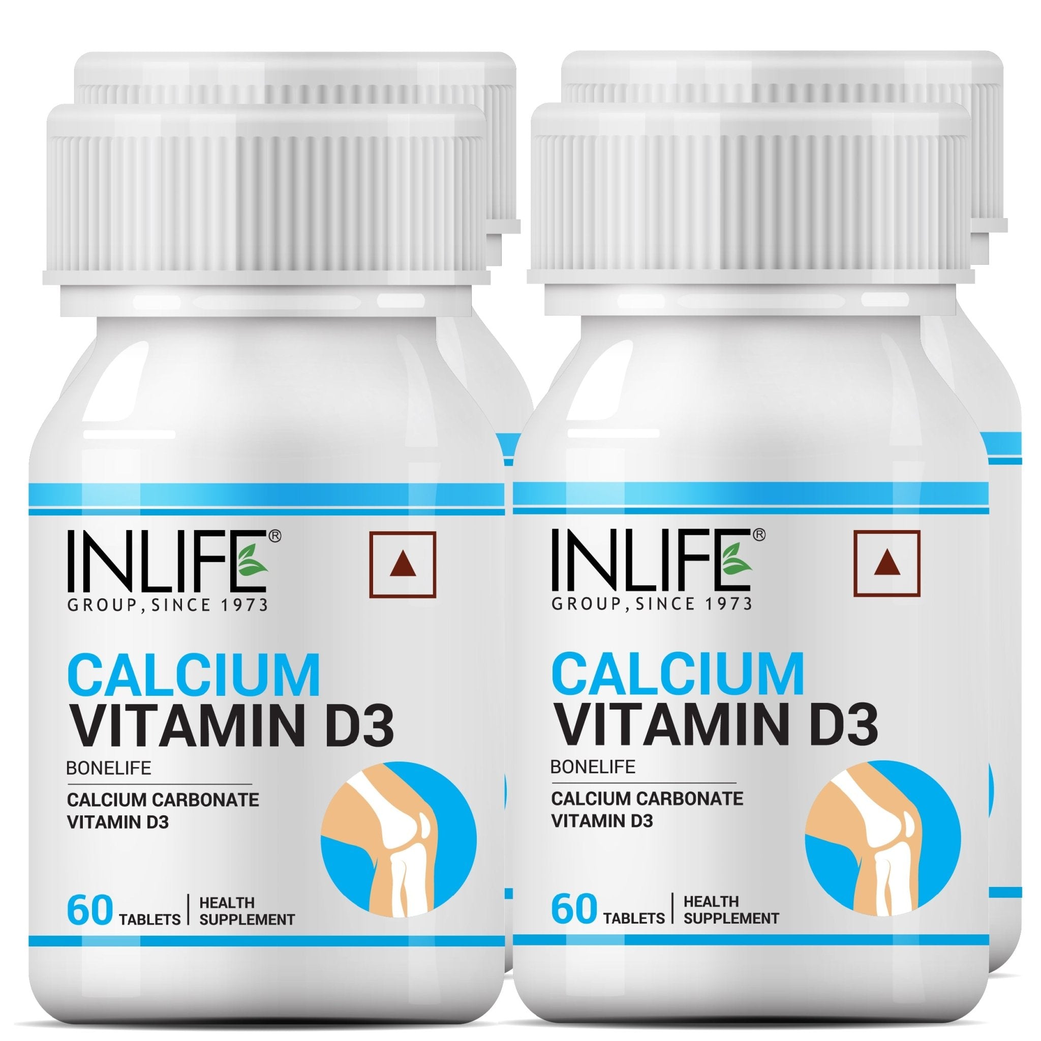 INLIFE Calcium with Vitamin D3 Supplement- 60 Tablets - Inlife Pharma Private Limited