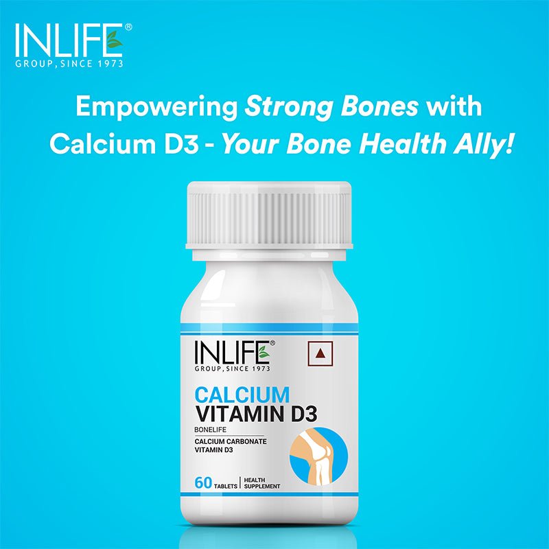 Inlife Magnesium Glycinate with Zinc + Calcium with Vitamin D3 | Vegetarian Combo Pack