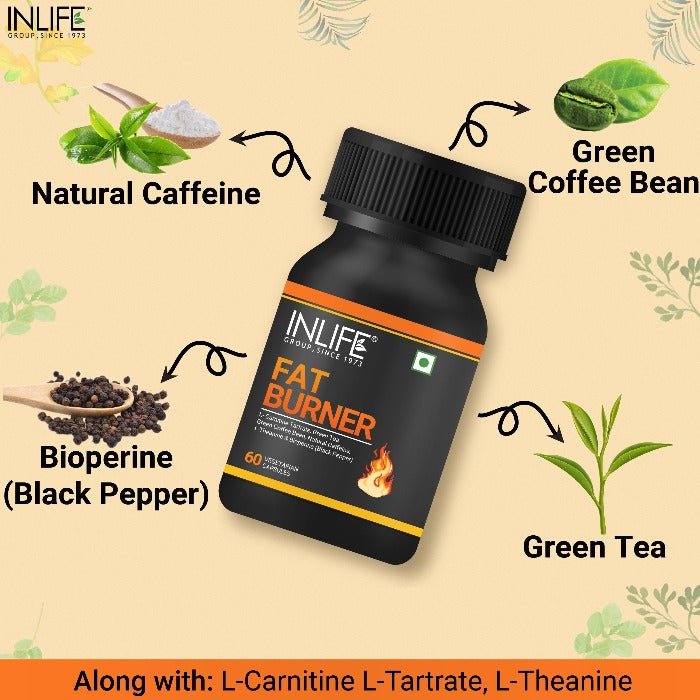 INLIFE Fat Burner Supplement for Men & Women , 60 Vegetarian Capsules - Inlife Pharma Private Limited