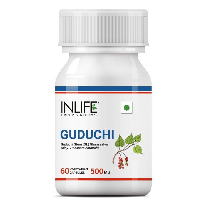 INLIFE Guduchi (Giloy) Stem Extract Capsule, 500mg - 60 Vegetarian Capsule - Inlife Pharma Private Limited