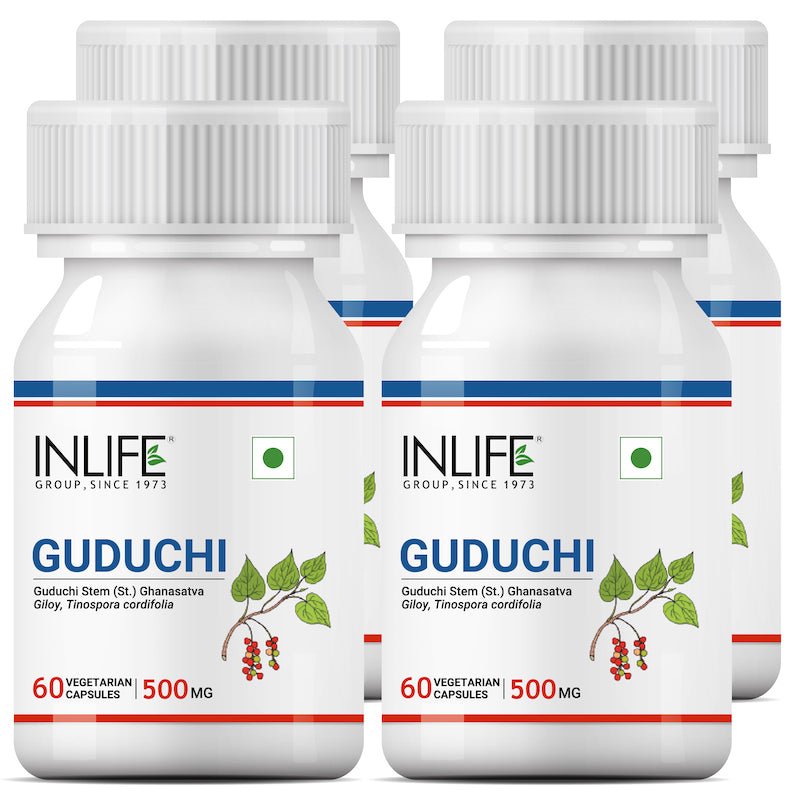 INLIFE Guduchi (Giloy) Stem Extract Capsule, 500mg - 60 Vegetarian Capsule - Inlife Pharma Private Limited