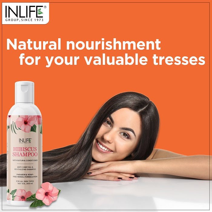 INLIFE Hair Care Combo Pack, Herbal Hair Oil+Hibiscus Shampoo+Advanced Hair Skin Nails Supplement - Inlife Pharma Private Limited