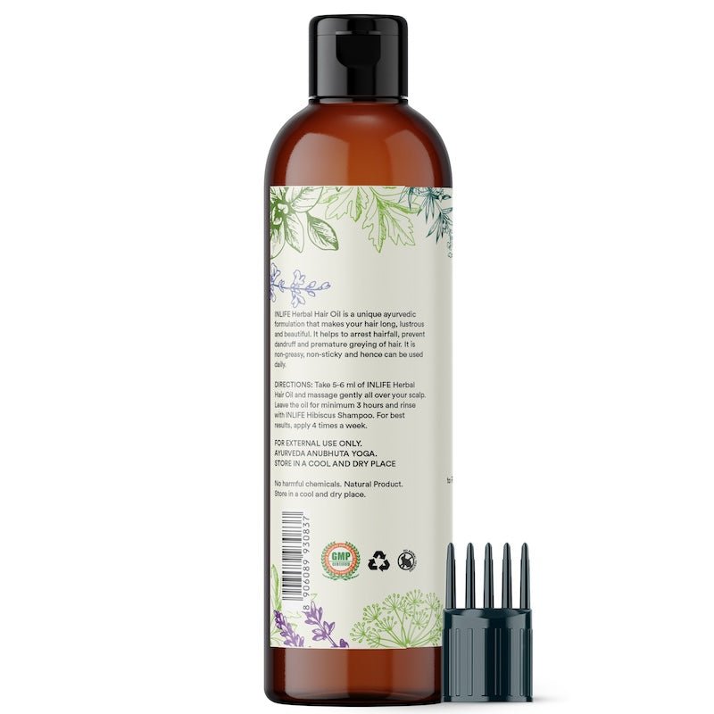INLIFE Herbal Hair Oil with Auxina Trichogena and 27 Herbs (200ml) - Inlife Pharma Private Limited