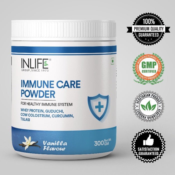INLIFE Immune Care Powder with Whey Protein - 300g (Vanilla) - Inlife Pharma Private Limited