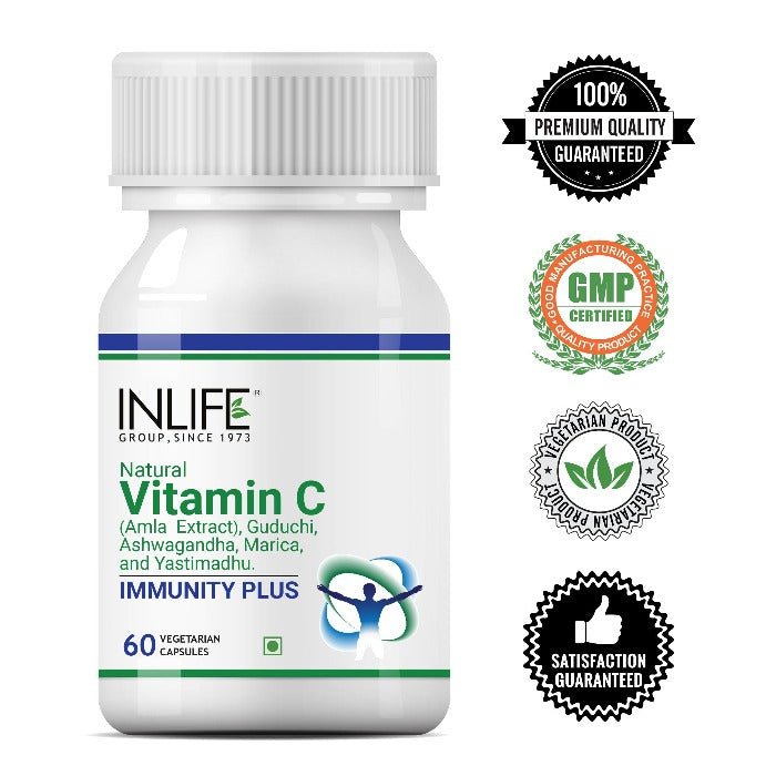 INLIFE Immunity Plus Supplement, 500mg - 60 Vegetarian Capsules - Inlife Pharma Private Limited