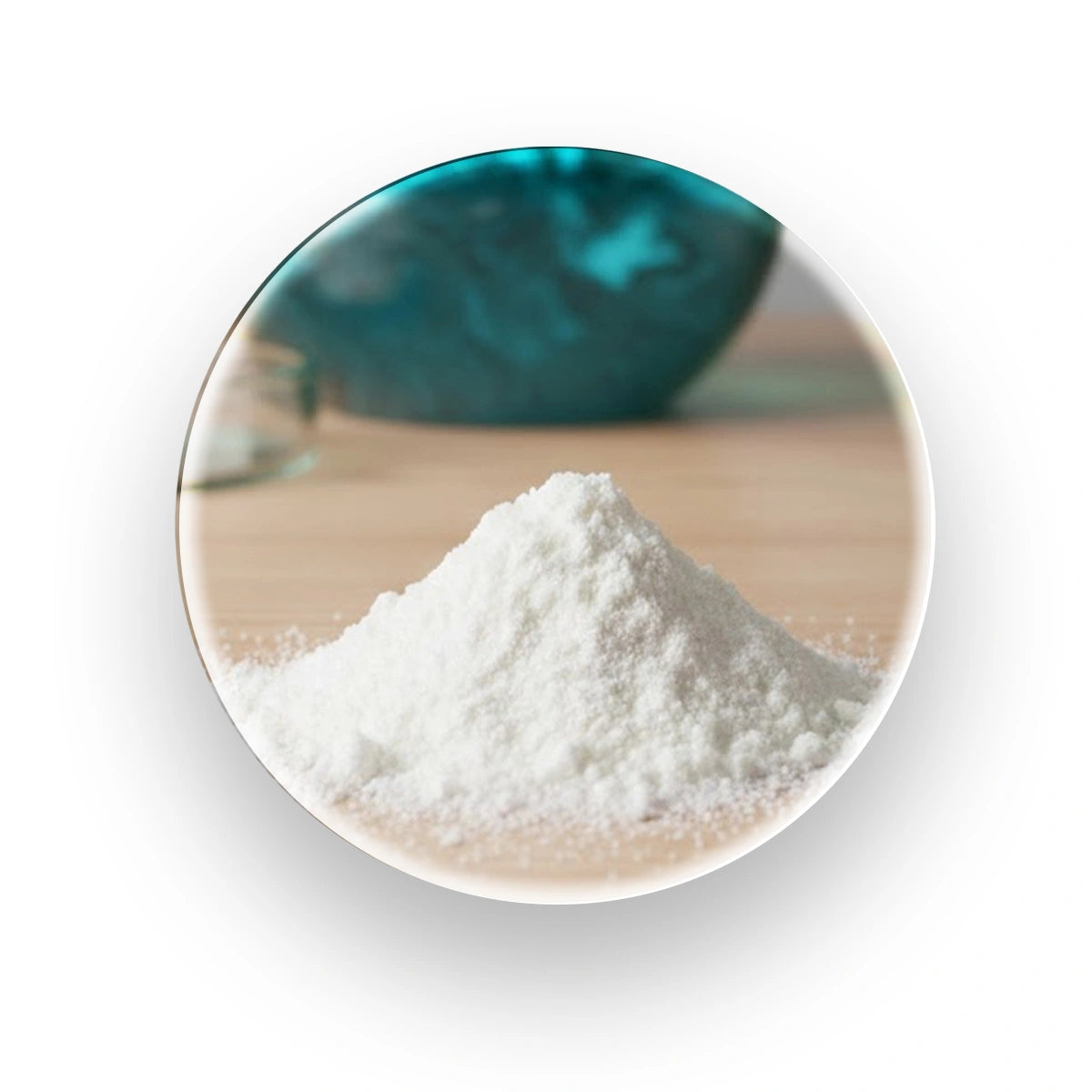 White, fine powder of Magnesium Oxide, used as a concentrated magnesium source