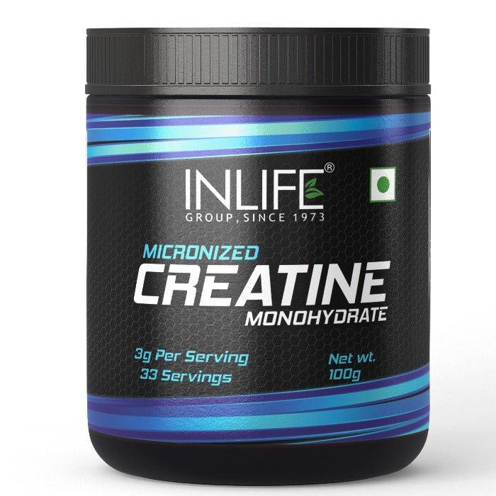 INLIFE Micronized Creatine Monohydrate Supplement - 100gms - Inlife Pharma Private Limited