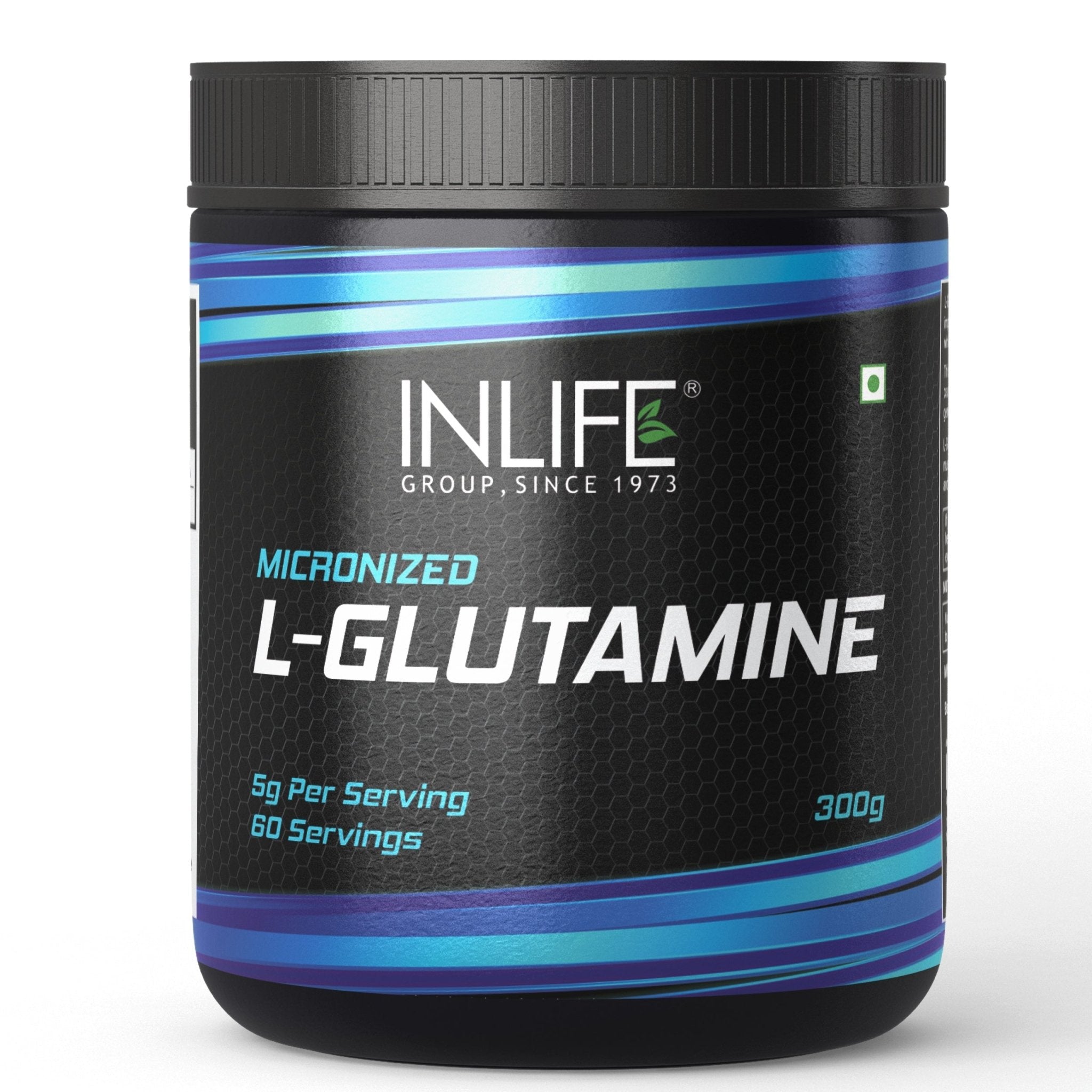 INLIFE Micronized L-Glutamine Powder Supplement - 300 Grams - Inlife Pharma Private Limited