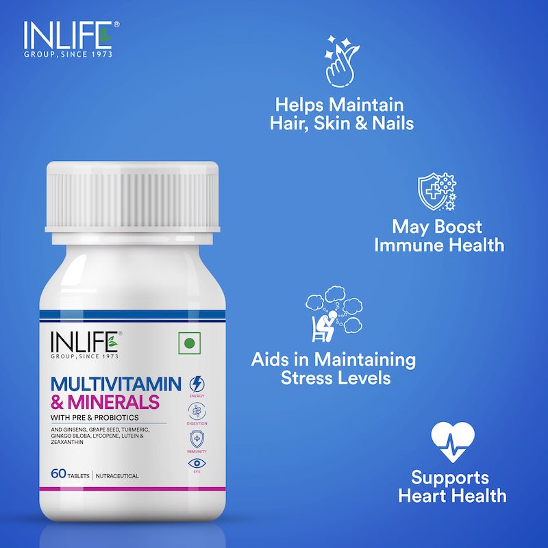 Inlife Multivitamin and Minerals Supplement - 60 Tablets - Inlife Pharma Private Limited