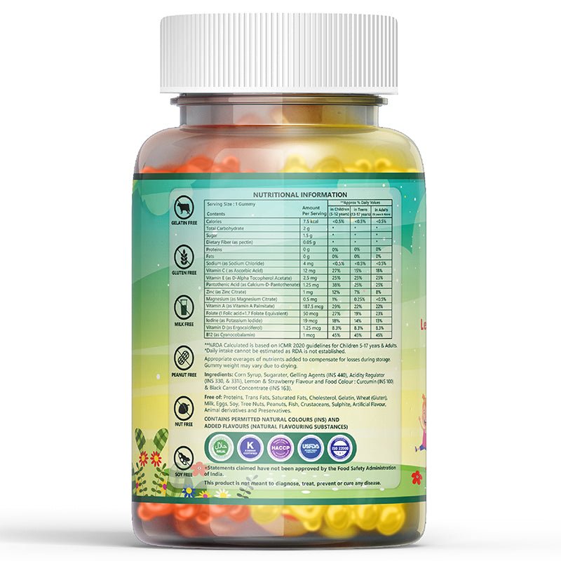 INLIFE Multivitamin & Minerals Gummies - 30s (Lemon & Strawberry) - Inlife Pharma Private Limited