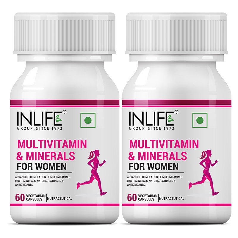 INLIFE Multivitamin & Minerals Supplement for Women - 60 Capsules - Inlife Pharma Private Limited