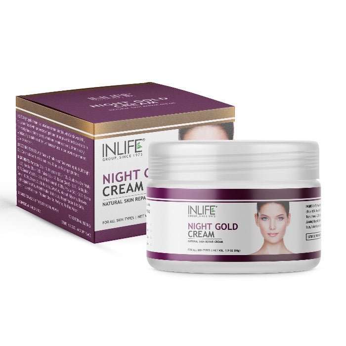 INLIFE Natural Night Gold Face Cream, 50 grams - Inlife Pharma Private Limited