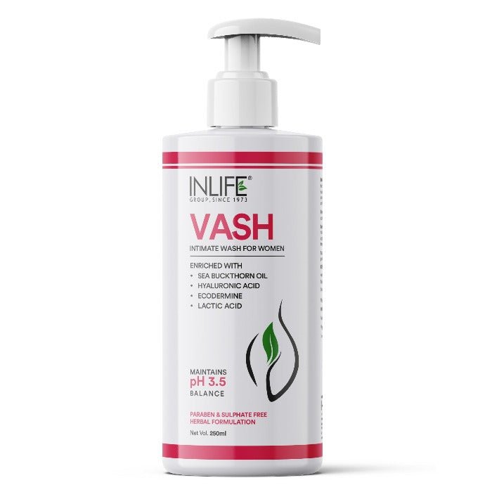 INLIFE Natural Vaginal Wash for Feminine Hygiene | Vash | 250 ml - Inlife Pharma Private Limited
