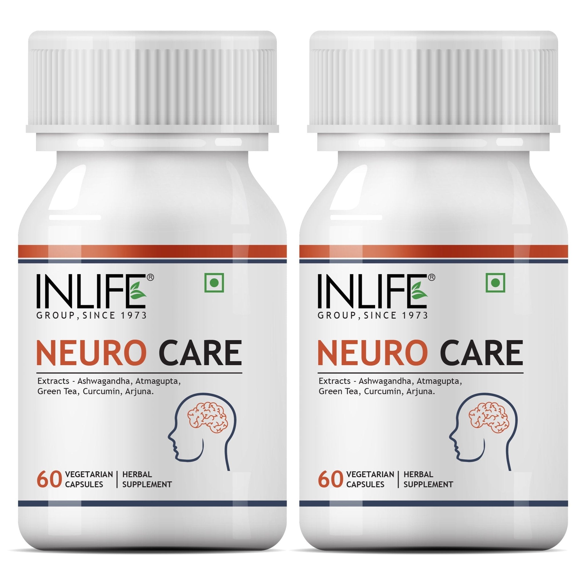 INLIFE Neuro Care Supplement, 500mg - 60 Vegetarian Capsules - Inlife Pharma Private Limited