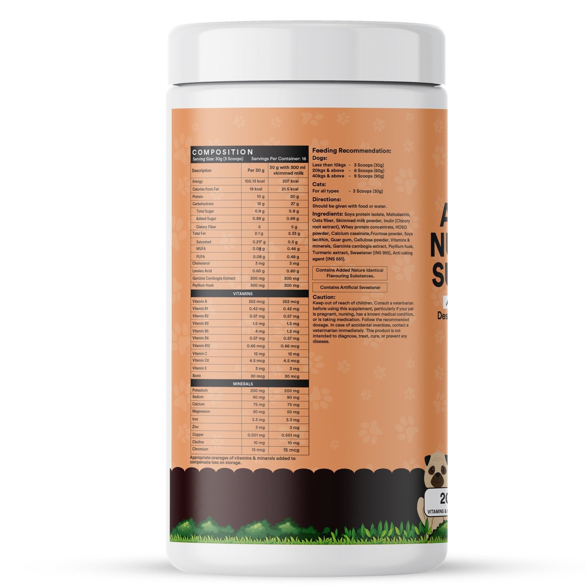 INLIFE Nutritional Meal Mix Powder for Dogs Cats Pets, Advanced Multi-Nutrient Formula - Inlife Pharma Private Limited