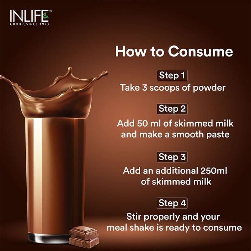 INLIFE Nutritional Meal Replacement Shake (500g, 16 Servings) - Inlife Pharma Private Limited