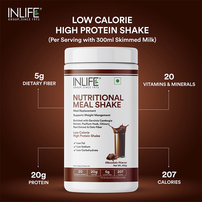 INLIFE Nutritional Meal Replacement Shake (500g, 16 Servings) - Inlife Pharma Private Limited