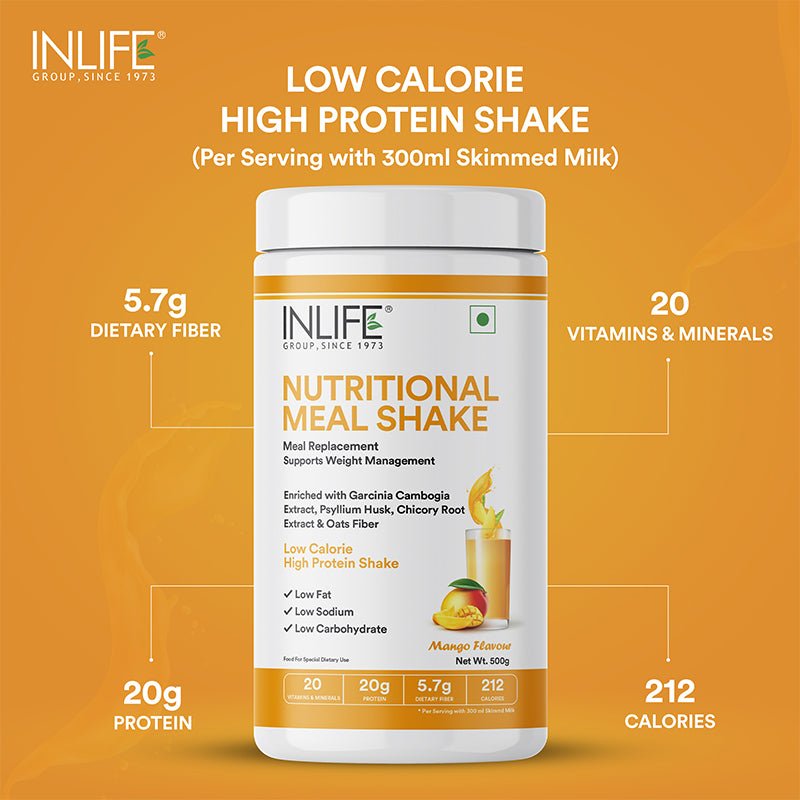 INLIFE Nutritional Meal Replacement Shake (500g, 16 Servings) - Inlife Pharma Private Limited