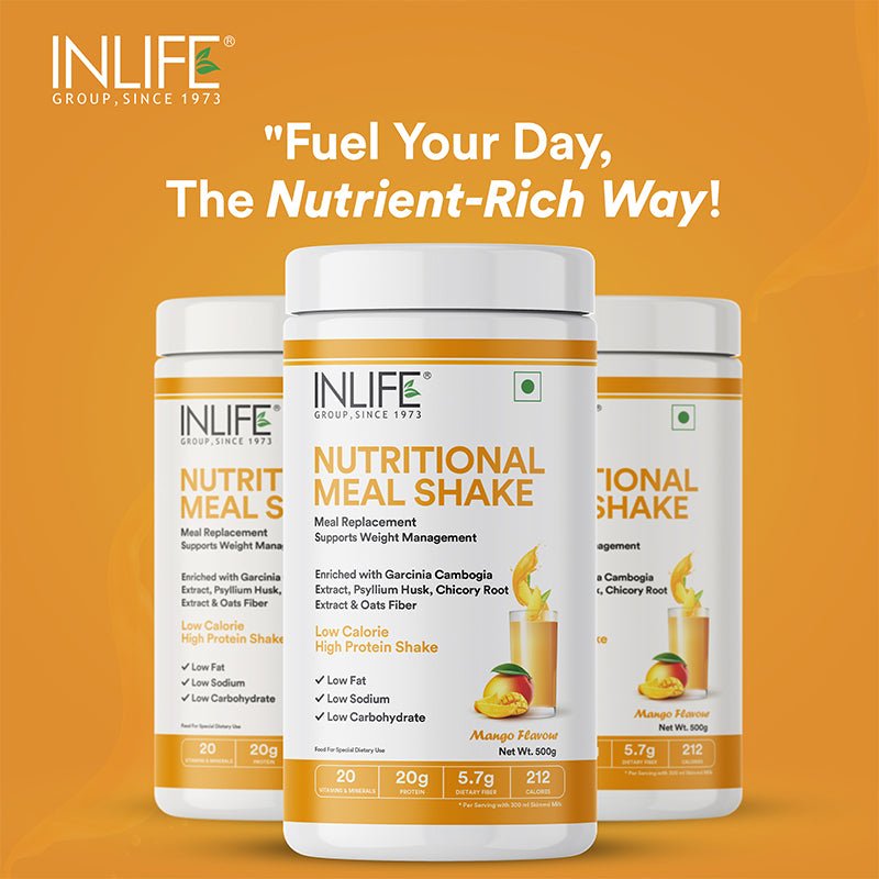 INLIFE Nutritional Meal Replacement Shake (500g, 16 Servings) - Inlife Pharma Private Limited