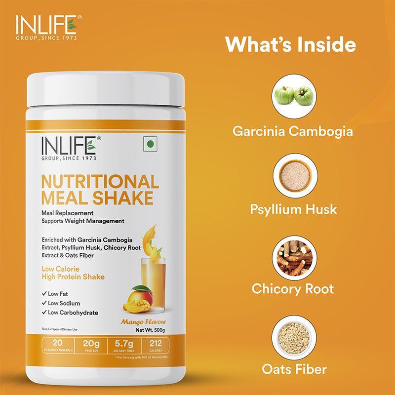 INLIFE Nutritional Meal Replacement Shake (500g, 16 Servings) - Inlife Pharma Private Limited