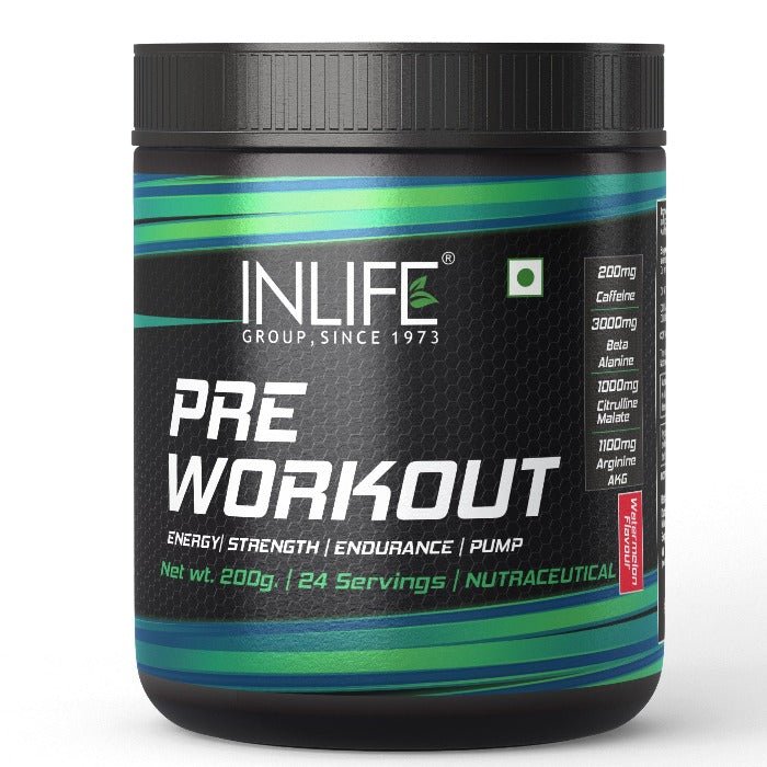 INLIFE Pre-Workout Supplement with Caffeine, 200g - Inlife Pharma Private Limited
