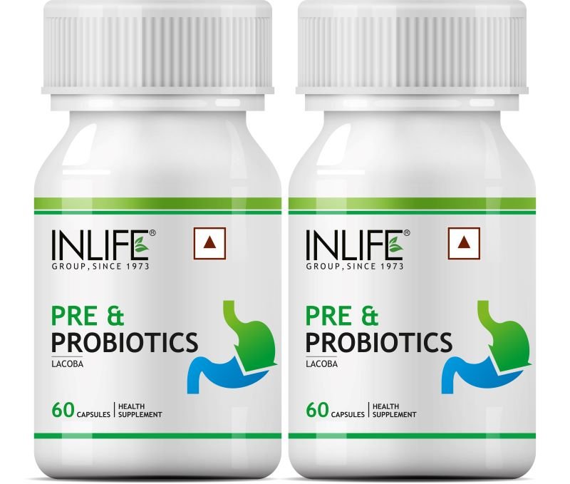 INLIFE Prebiotics and Probiotics Supplement (60 Capsules) - Inlife Pharma Private Limited