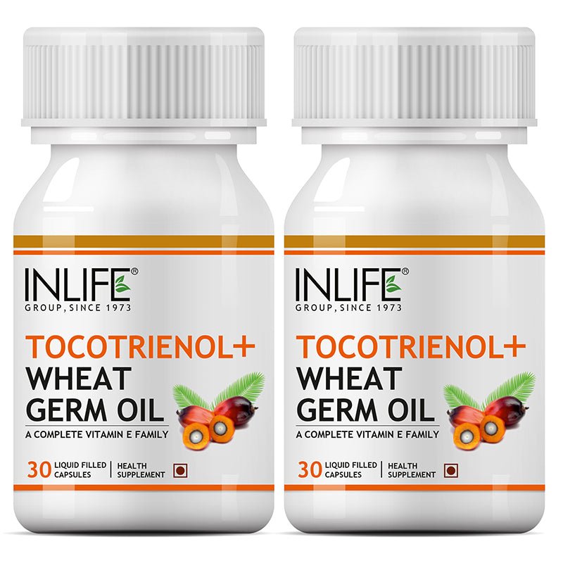 INLIFE Tocotrienol Wheat Germ Oil Supplement (30 Capsules) - Vitamin E Family - Inlife Pharma Private Limited