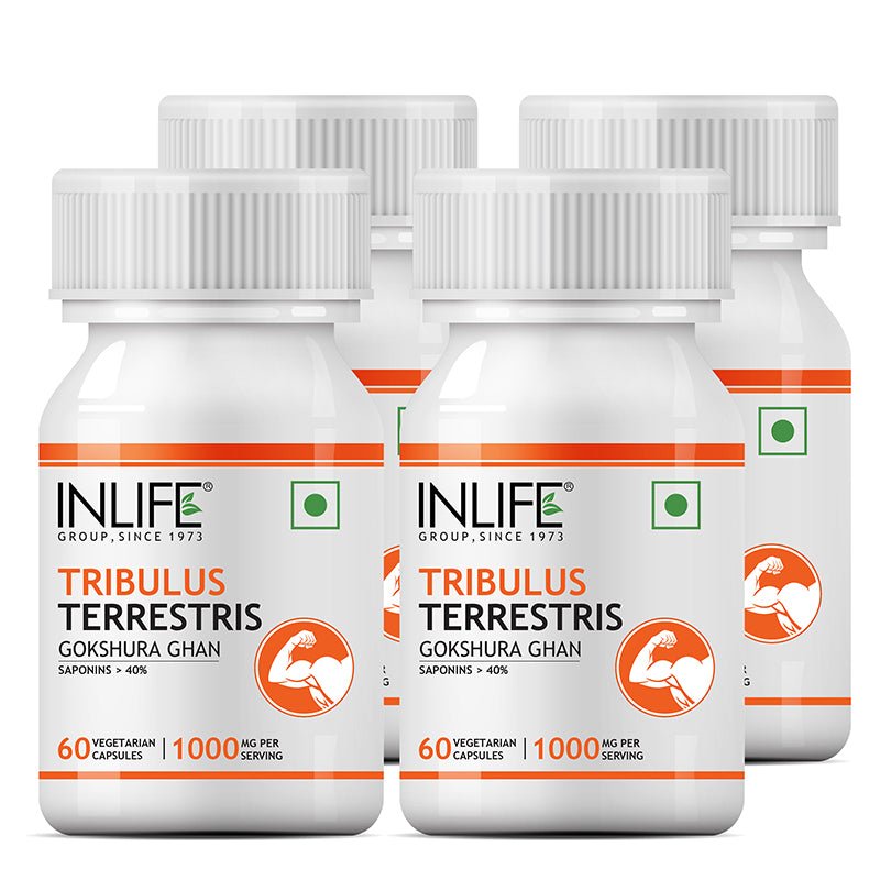 INLIFE Tribulus Terrestris Extract (Gokshura) Supplement, 500mg - 60 Vegetarian Capsules - Inlife Pharma Private Limited