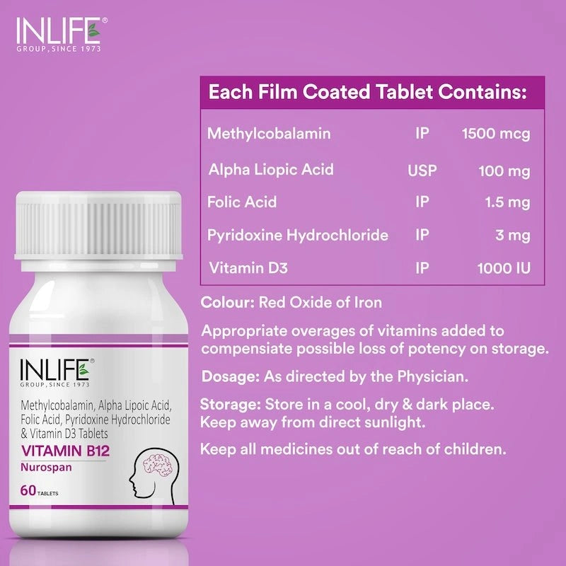 Vitamin B12 & Magnesium Glycinate Combo | Supports Energy & Relaxation