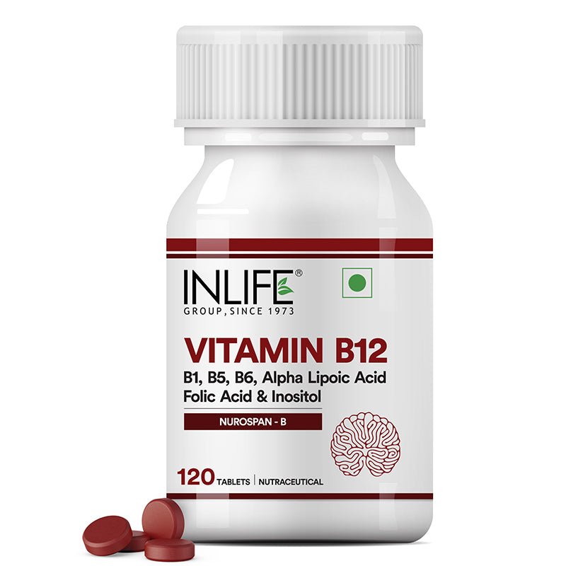 Inlife Vitamin B12 Folic Acid with ALA Supplement | 120 tablets