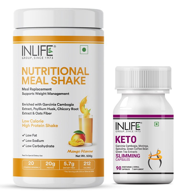 INLIFE Weight Management Combo Pack, Nutritional Meal Shake + Keto Slimming Capsules - Inlife Pharma Private Limited