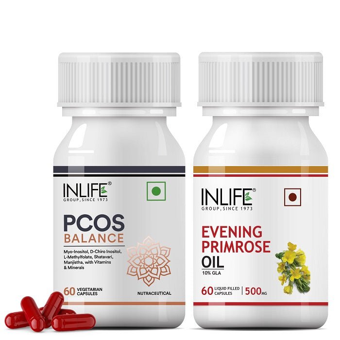 INLIFE Women's Health Combo Pack, PCOS Balance+Evening Primrose Oil Supplement - Inlife Pharma Private Limited