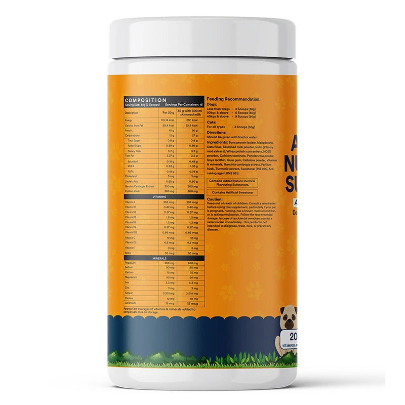 Inlife Nutritional Meal Mix Powder for Dogs, Cats, Pets | Advanced Multi-Nutrient Formula