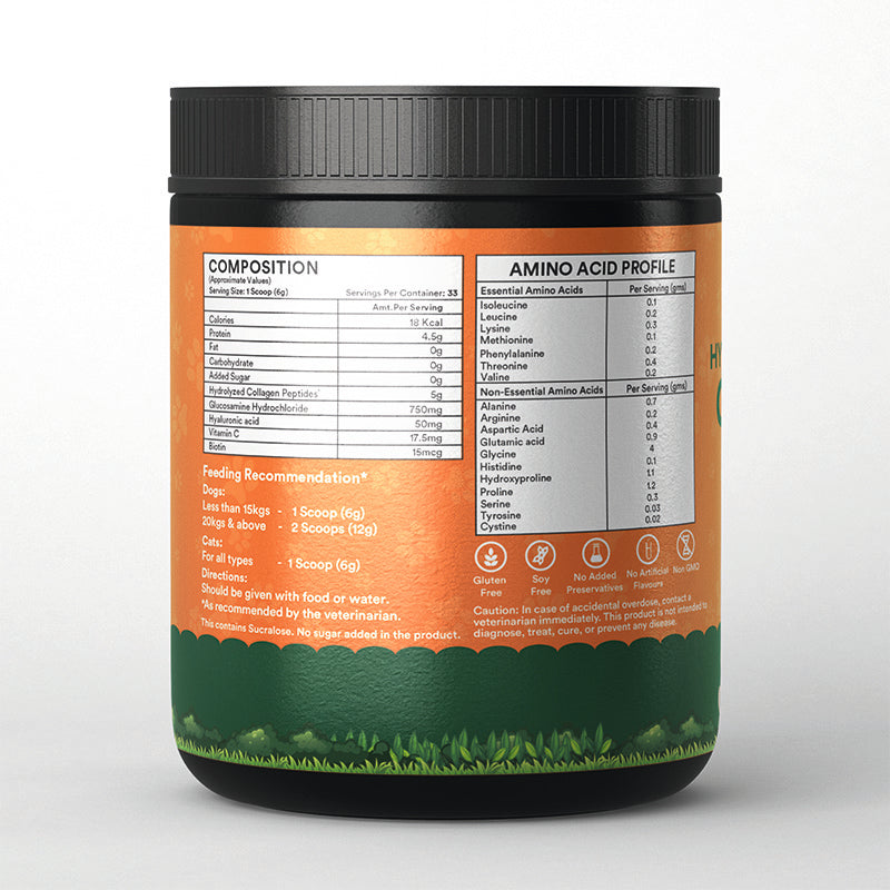 Inlife Hydrolyzed Type 1 & 3 Collagen Peptides Supplement for Pets | Available in 3 flavors: