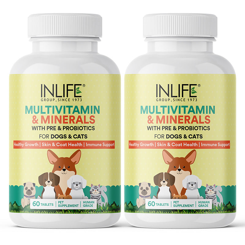 Inlife Multivitamin and Minerals Supplement for Pets | 60 Tablets