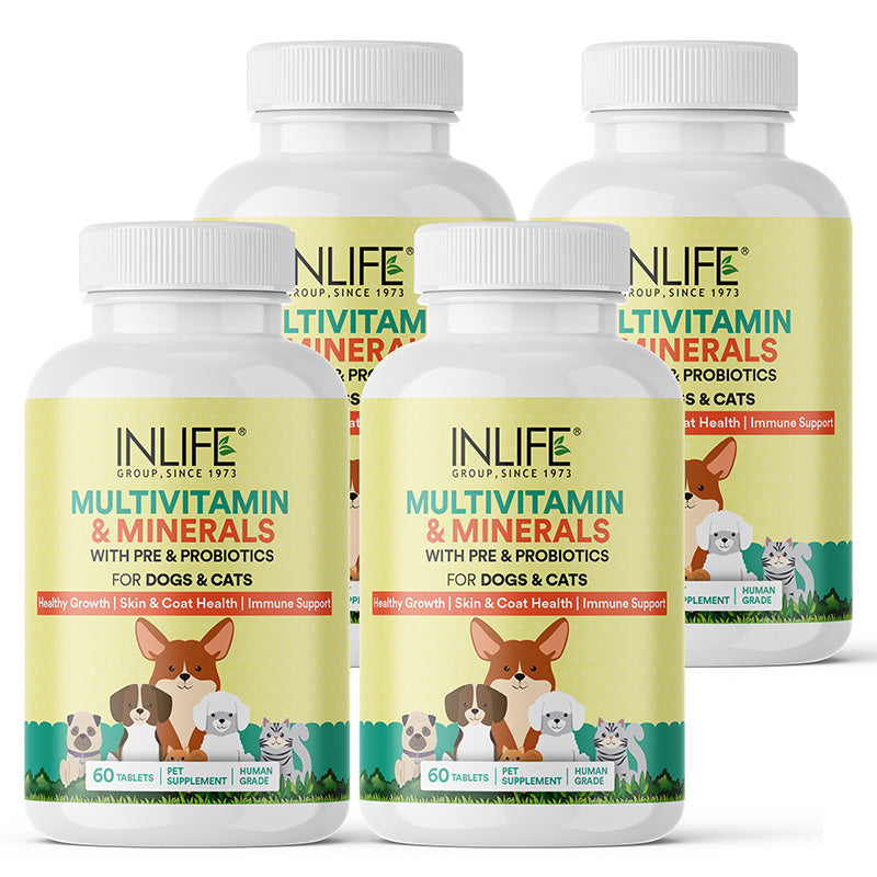 Inlife Multivitamin and Minerals Supplement for Pets | 60 Tablets