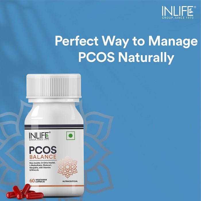 PCOS Balance Supplement for Women - 60 Vegetarian Capsules - Inlife Pharma Private Limited