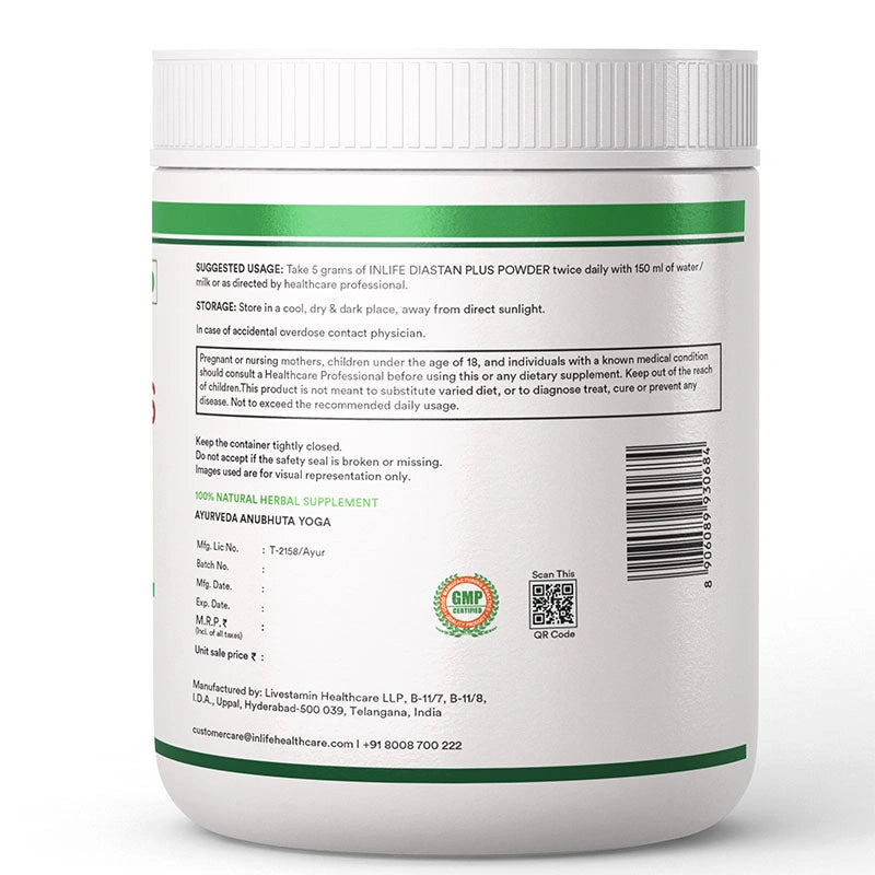 Inlife Diastan Powder + Diastan Noni Juice Combo Pack